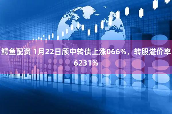 鳄鱼配资 1月22日颀中转债上涨066%，转股溢价率6231%